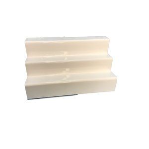 Three tiered acrylic plastic makeup finger nail polish holder display